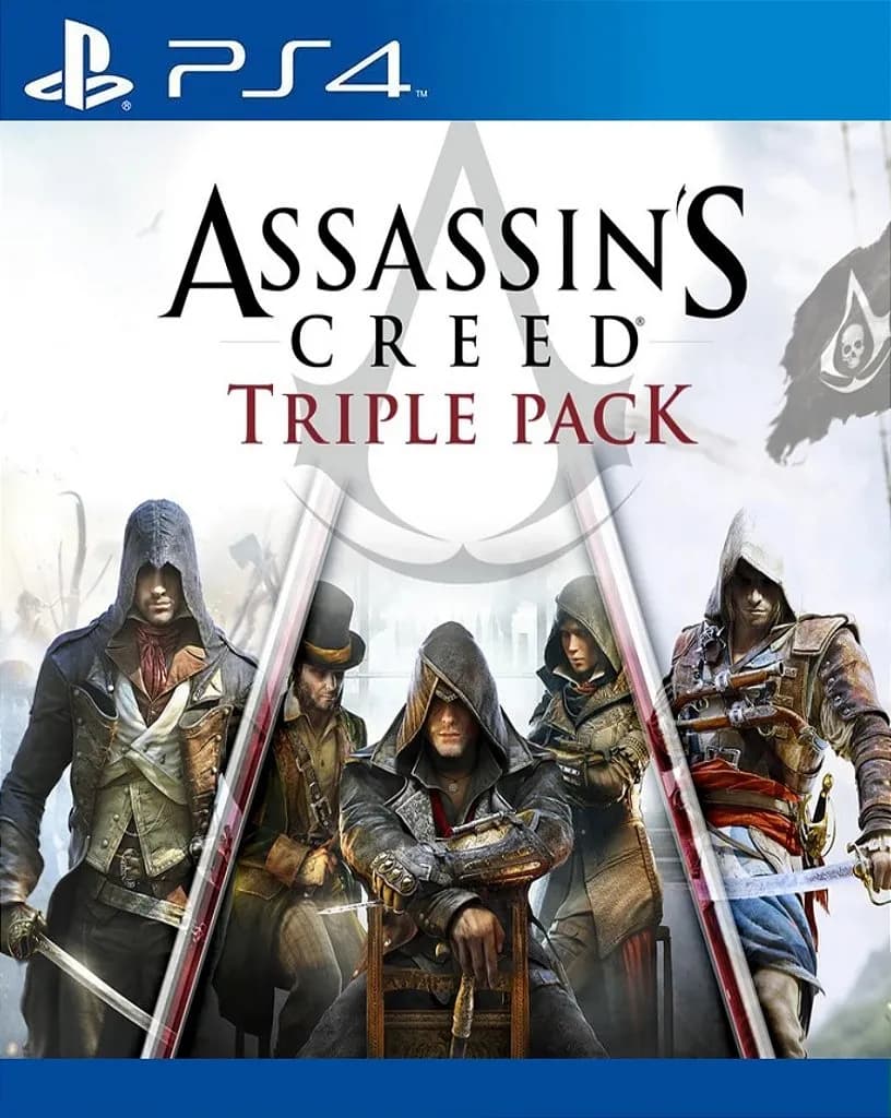 Assassins Creed Triple Pack Black Flag Unity Syndicate PS4 - Imagem 1