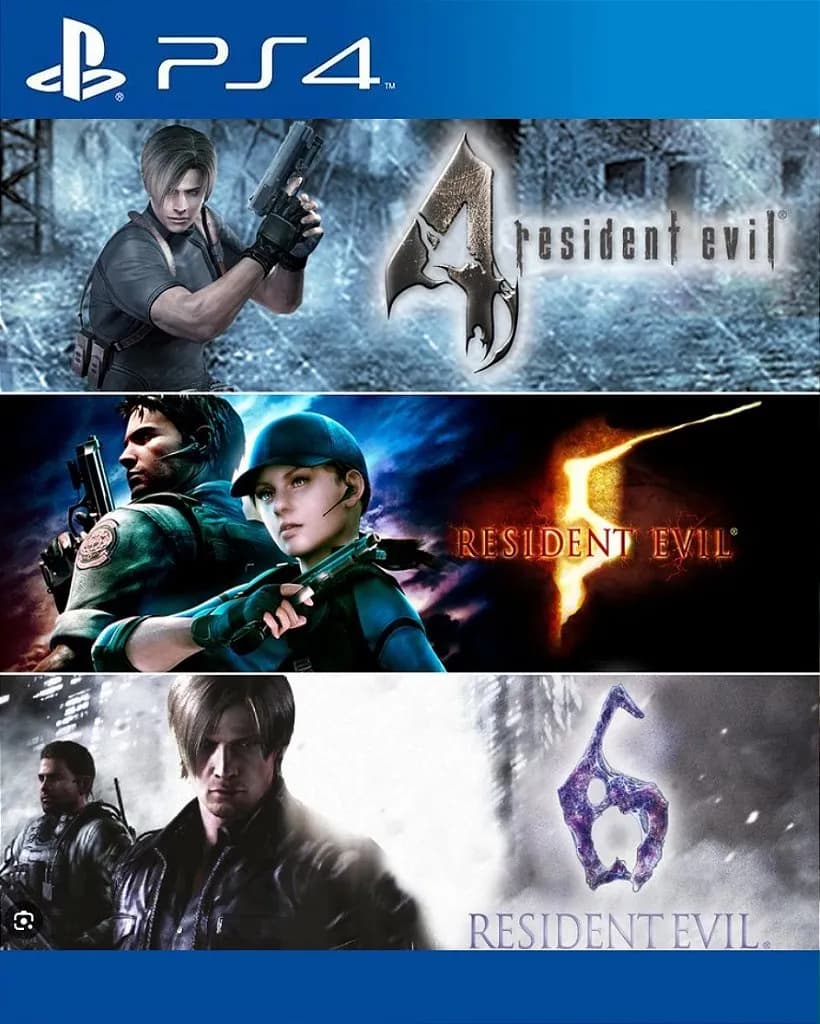 Resident Evil Pacote Triplo Jogo Online para PS4 - Imagem 1