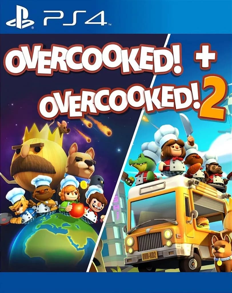 Overcooked! + Overcooked! 2 Jogo Online para PS4 - Imagem 1