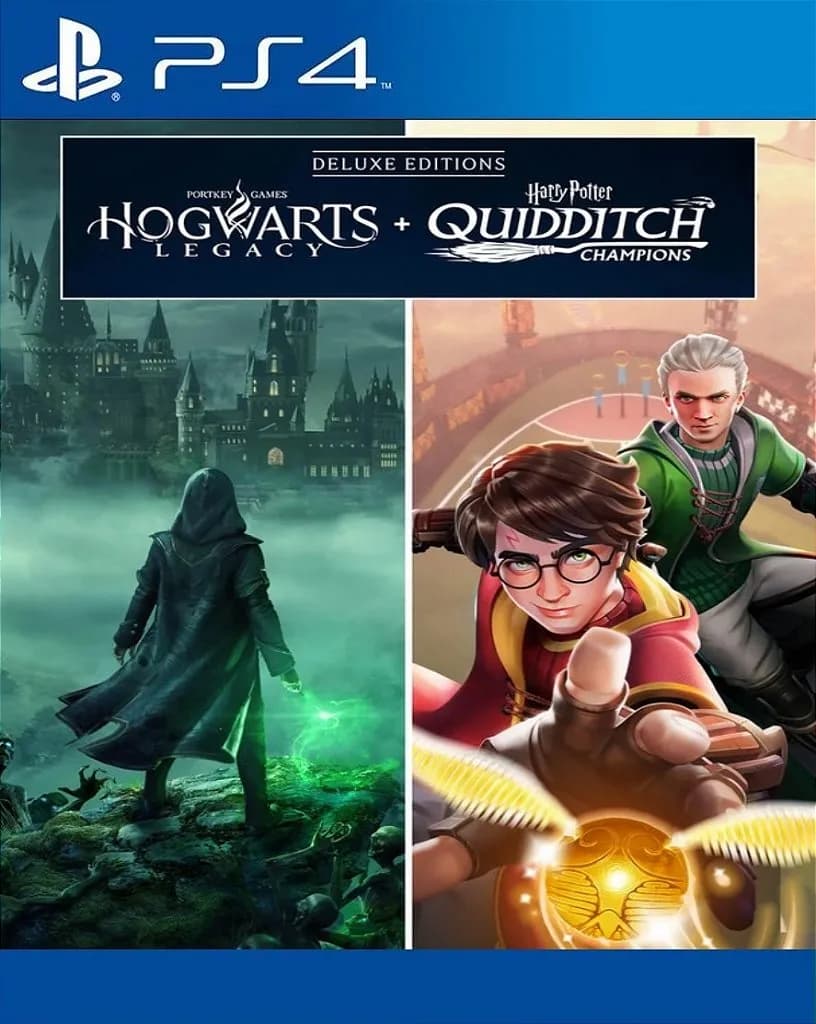 Pacote Edição Deluxe Hogwarts Legacy + Harry Potter: Campeões do Quadribol Jogo para PS4 - Imagem 1