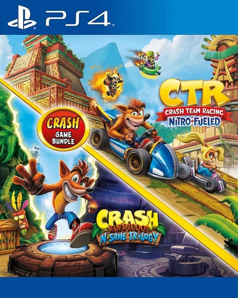Crash Bandicoot N. Sane Trilogy + CTR Nitro-Fueled PS4 - Imagem 1