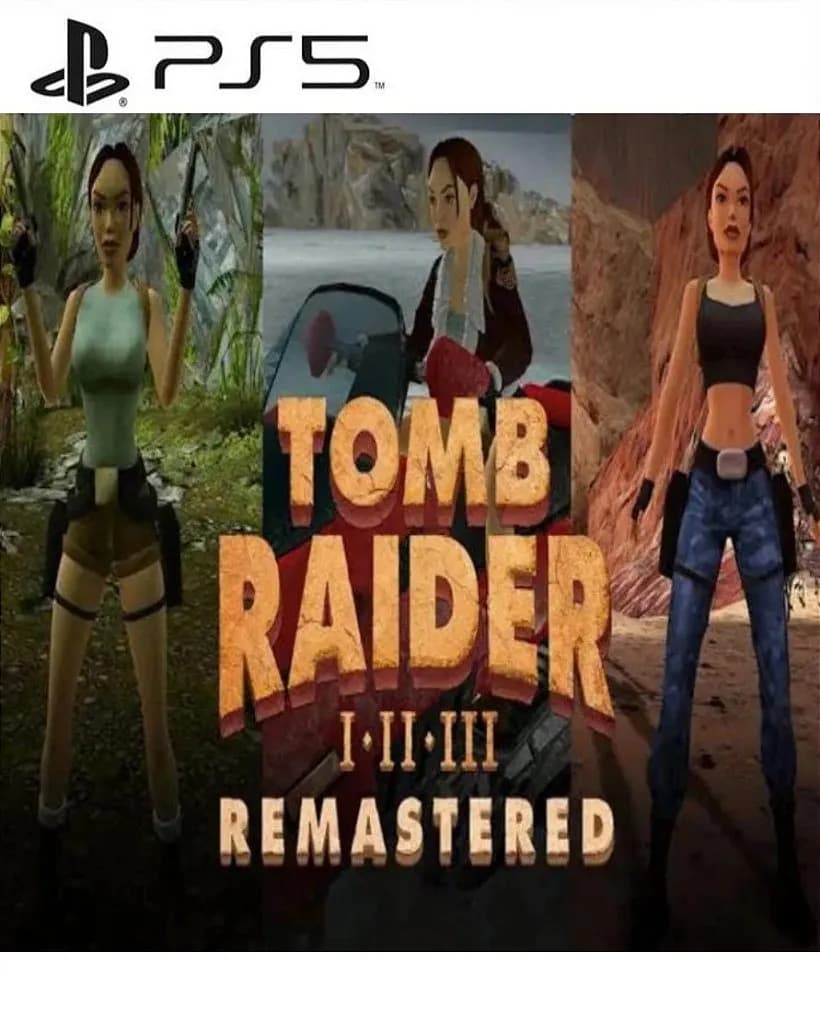 Tomb Raider I-III Remastered Starring Lara Croft Jogo Online para PS5 - Imagem 1